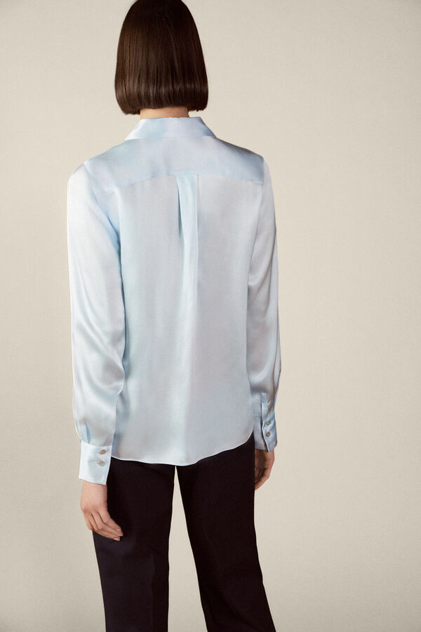 TFP by Tamara Falc&oacute; Silk blouse Blue