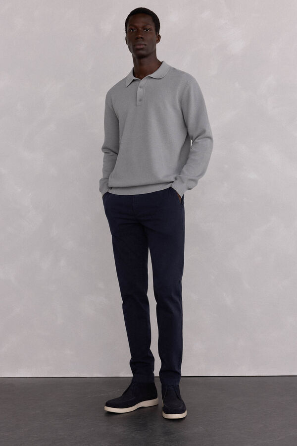 Pedro del Hierro Premium slim fit chinos pants Blue