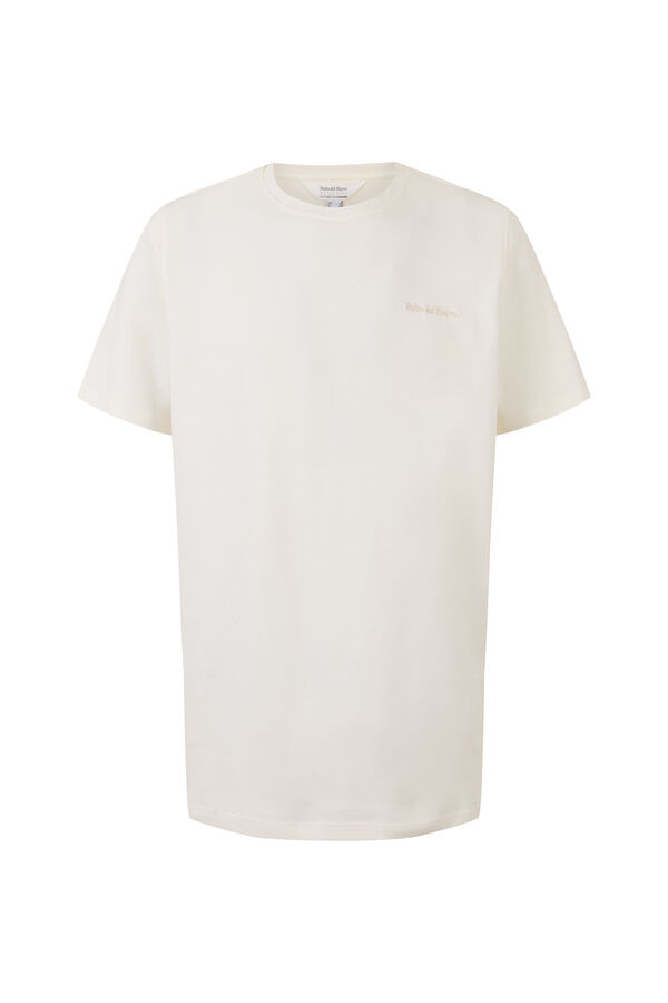Pedro del Hierro Spanish cotton short sleeve T-shirt White