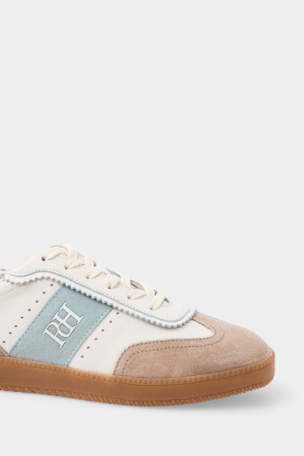 Pedro del Hierro Zapatilla piel combinada Beige