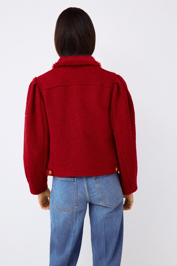 Pedro del Hierro Tweed jacket Red