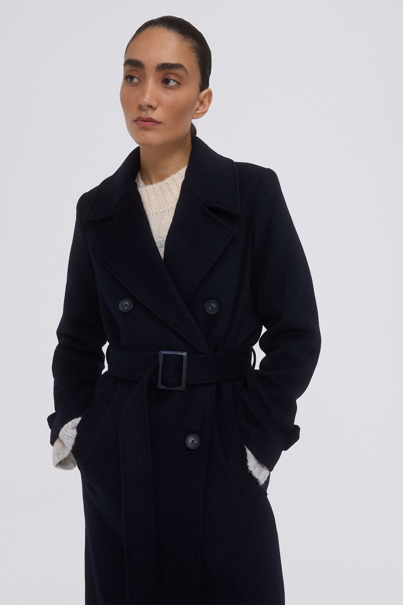 Pedro del Hierro Sobretudo de tecido