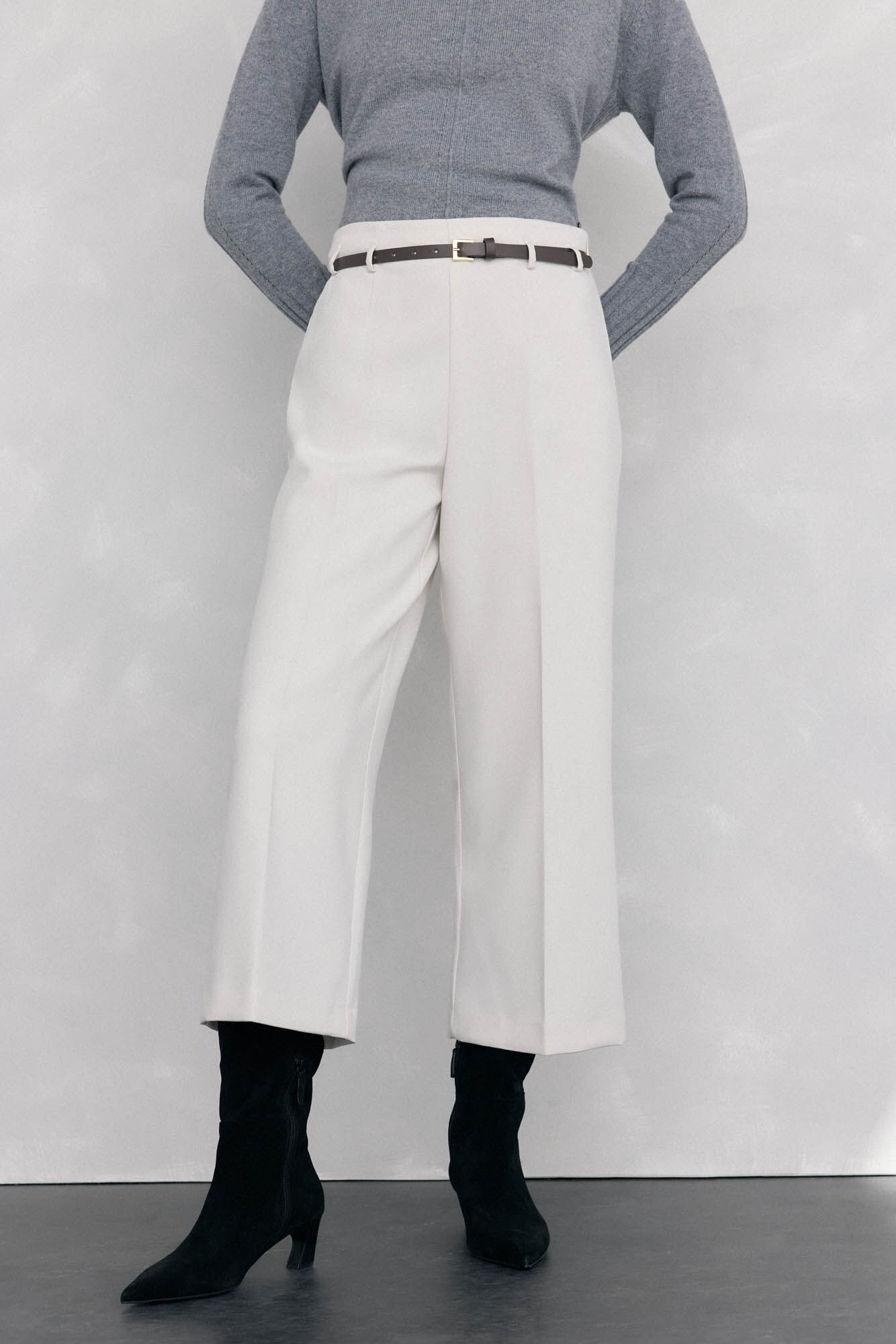 Pedro del Hierro culottes pants with belt