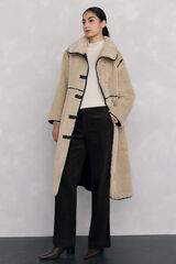 Pedro del Hierro Wrinkled high neck T-shirt Ecru