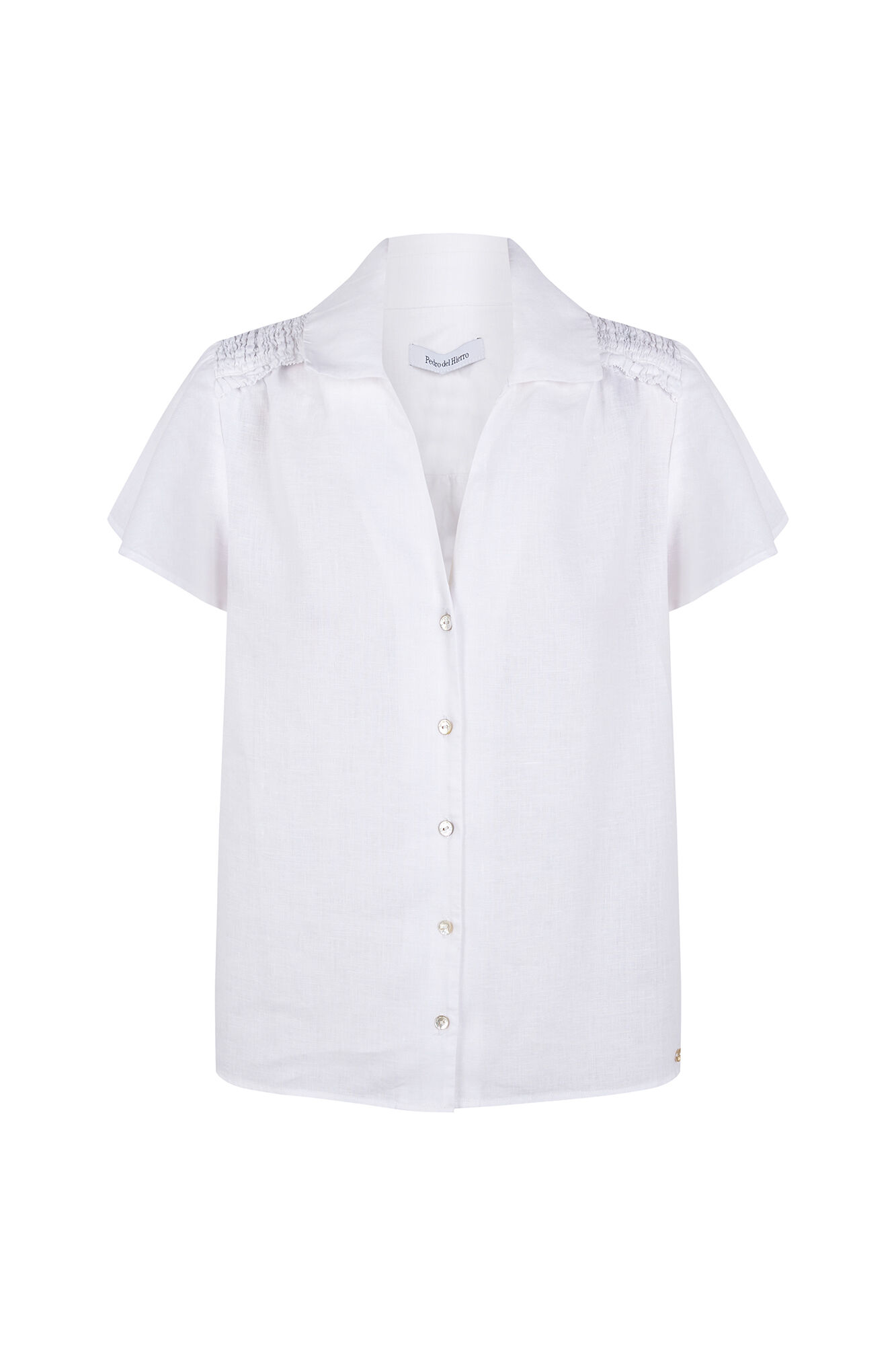 Pedro del Hierro Linen short sleeve blouse