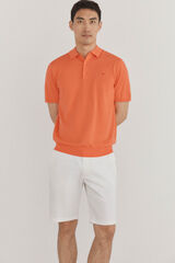 Pedro del Hierro Premium short sleeve cotton polo shirt jersey Red