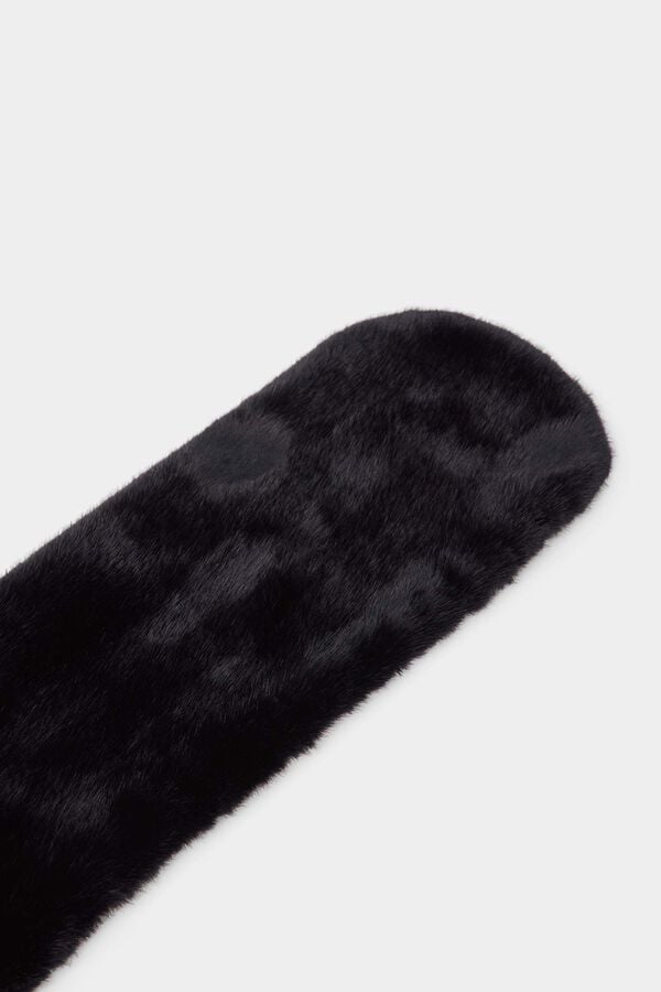 Pedro del Hierro Faux fur scarf Black