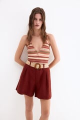 Pedro del Hierro Striped print swimwear Orange