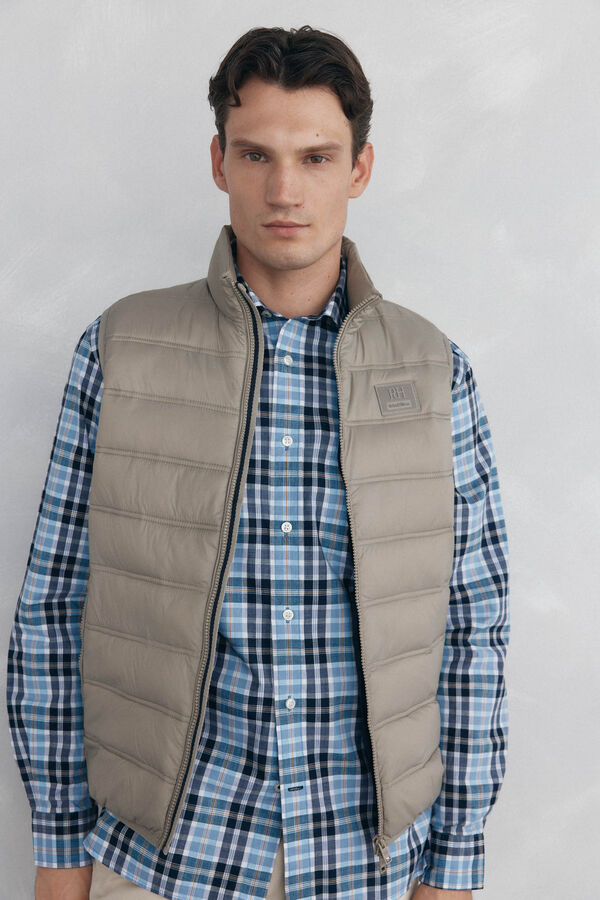Pedro del Hierro Ultralight gilet  Beige