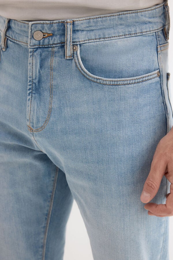 Pedro del Hierro Pantal&oacute;n vaquero ligero regular fit Azul
