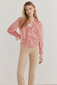 Pedro del Hierro Loose fit v-neck blouse.