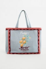 Pedro del Hierro Lemon print bag Turquoise