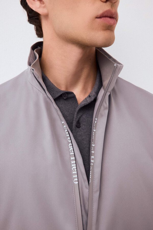 Pedro del Hierro Lightweight technical jacket Grey