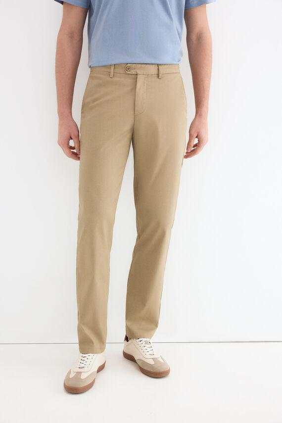 Pantalón estructura dobby regular