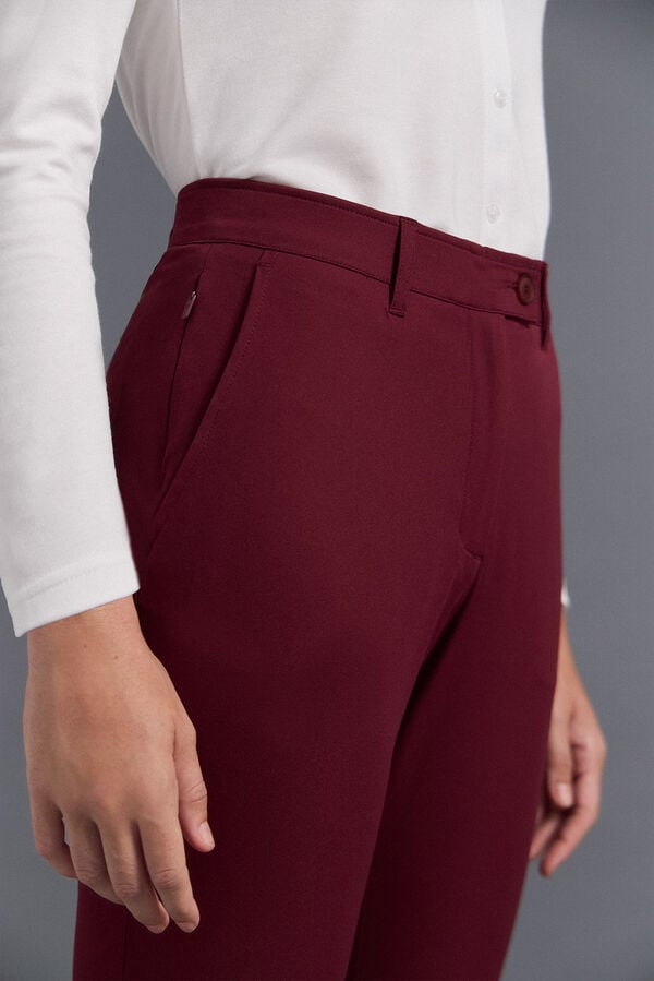 Pedro del Hierro Technical golf chinos pants Red