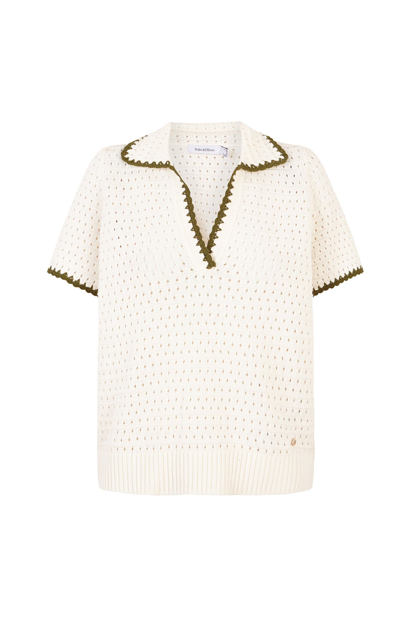 Pedro del Hierro Textured polo neck jumper