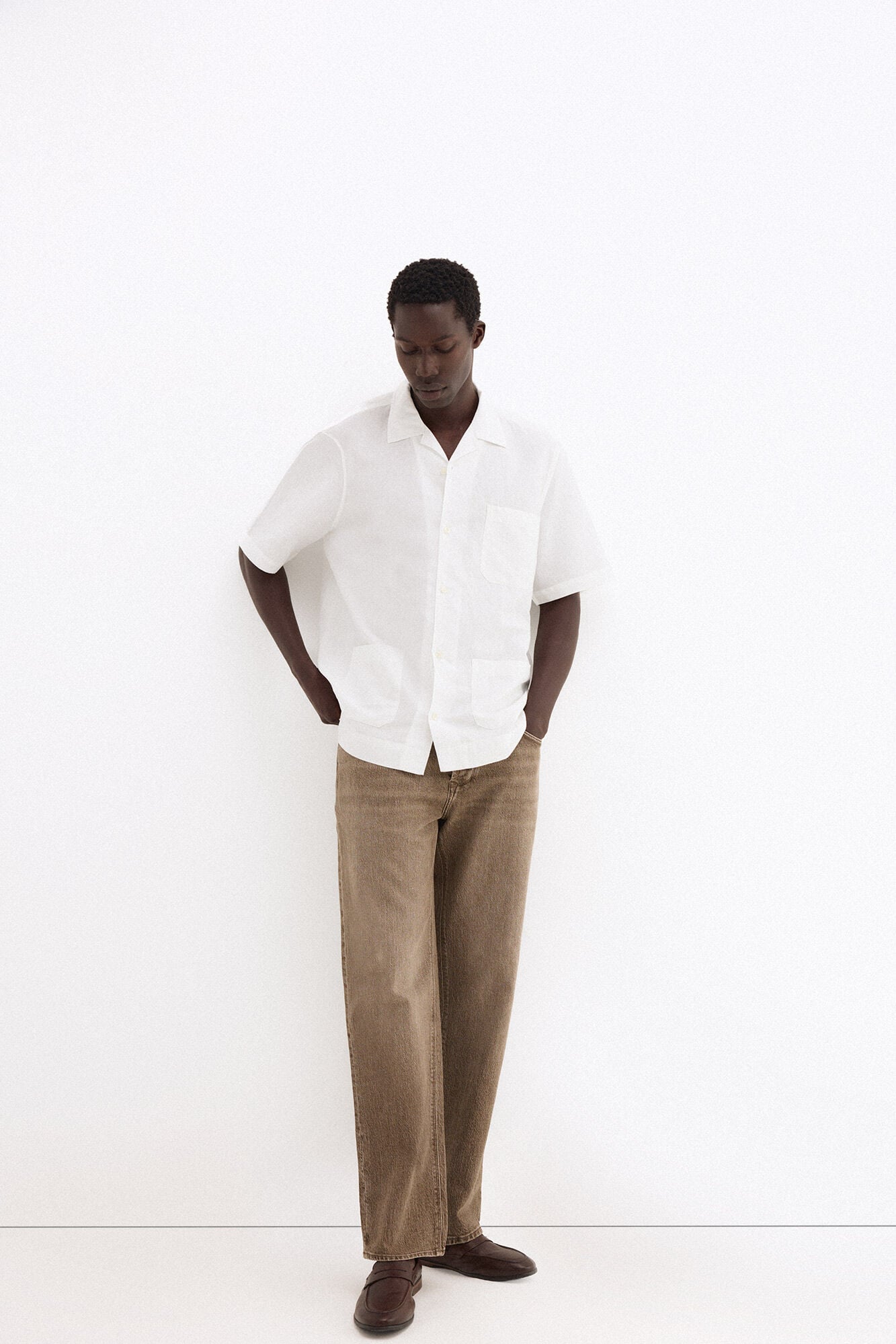 Pedro del Hierro Guayabera lino manga corta