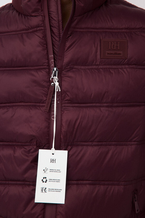 Pedro del Hierro Ultralight puffer gilet Burgundy