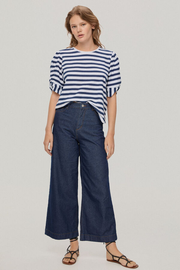 Pedro del Hierro Camiseta rayas Azul