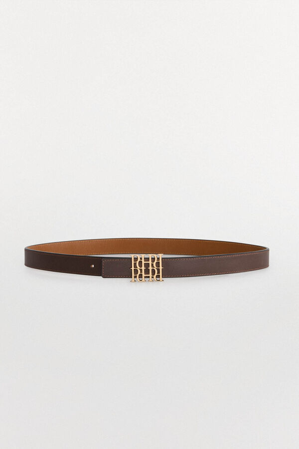Pedro del Hierro Reversible logo belt Brown
