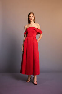 Pedro del Hierro Structured fabric midi dress