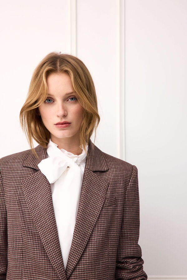 TFP by Tamara Falc&oacute; Checked blazer Brown
