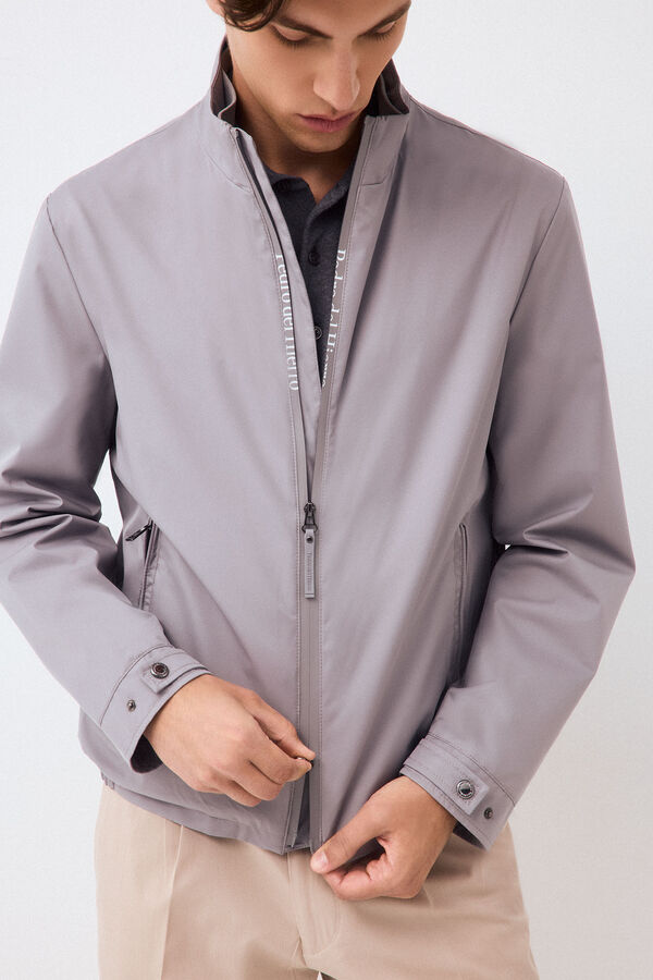 Pedro del Hierro Lightweight technical jacket Grey