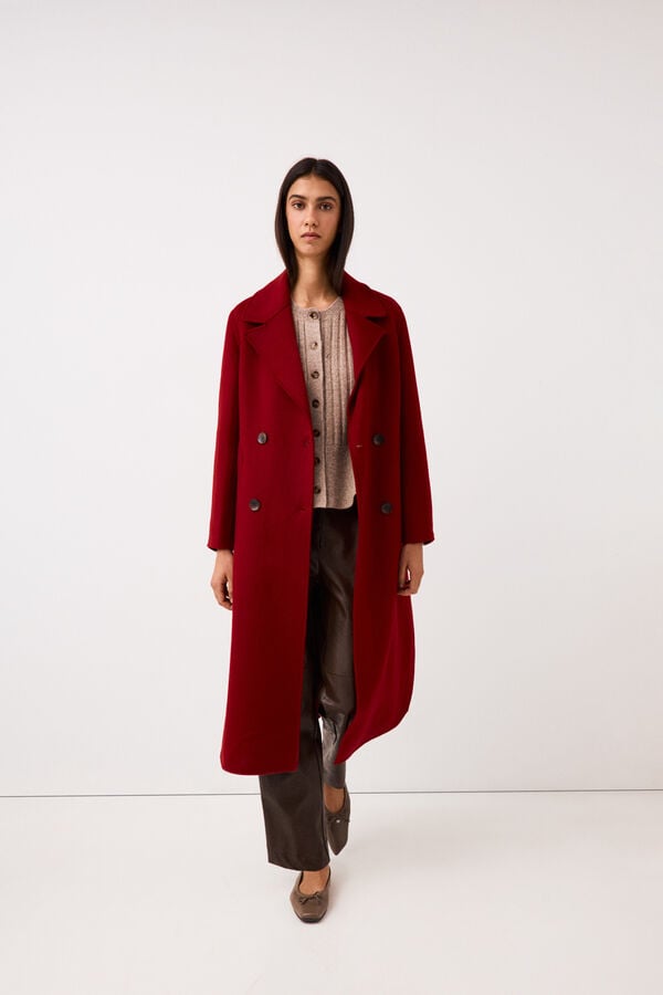 Pedro del Hierro Double-faced coat Red