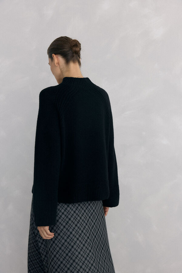 Pedro del Hierro Jersey perkins acampanado Black