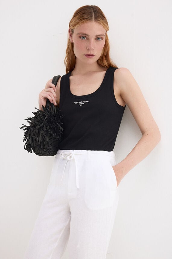 Camiseta rib tirantes