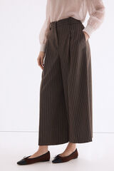 Pedro del Hierro Striped skort Brown