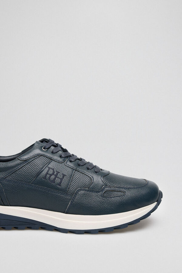 Pedro del Hierro Leather sneakers Blue