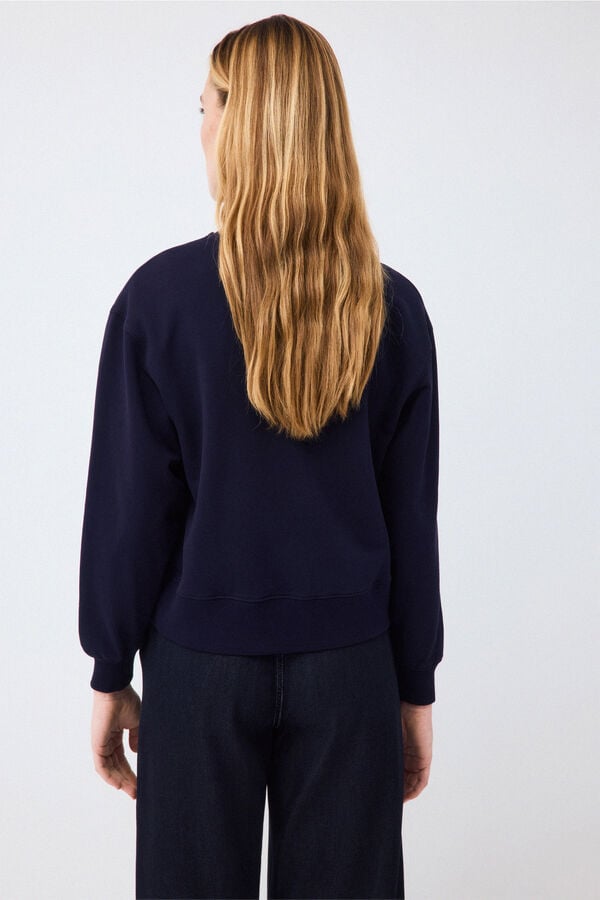 Pedro del Hierro Logo sweatshirt Blue