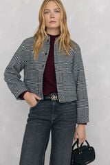 Pedro del Hierro Plaid bomber Grey