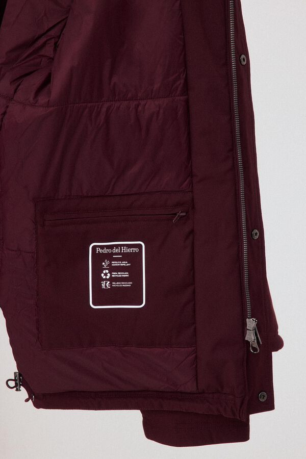 Pedro del Hierro Four-pocket field jacket Burgundy