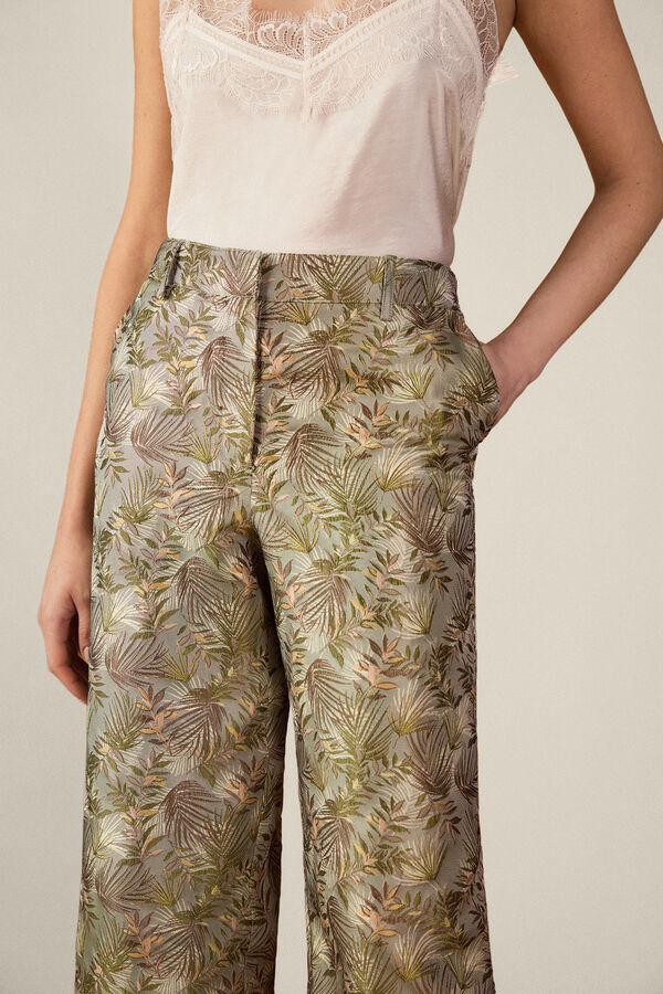 TFP by Tamara Falc&oacute; Jacquard trousers Green