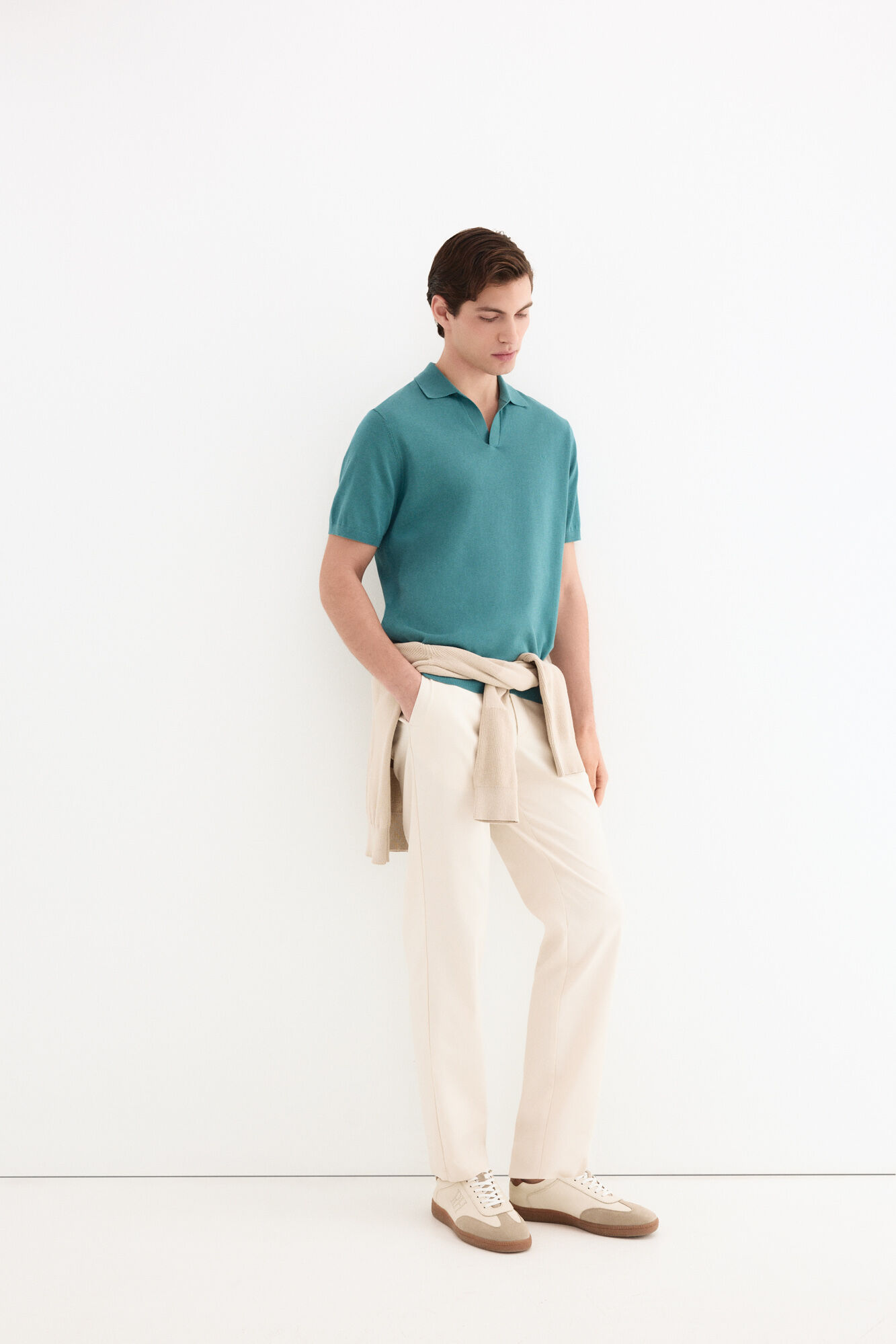 Pedro del Hierro Cotton premium short sleeve polo shirt
