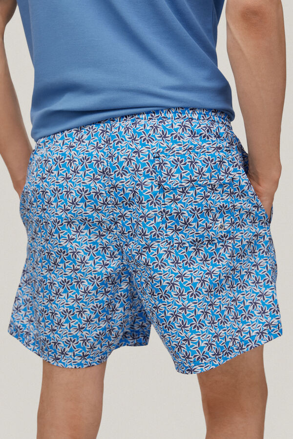 Pedro del Hierro Floral print swim shorts Blue
