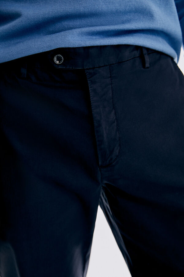 Pedro del Hierro Classic fit Premium Flex chinos Blue