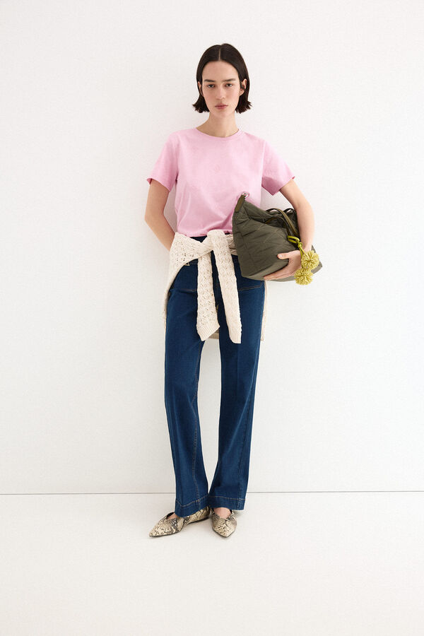 Pedro del Hierro T-shirt multilogo pdh Rosa