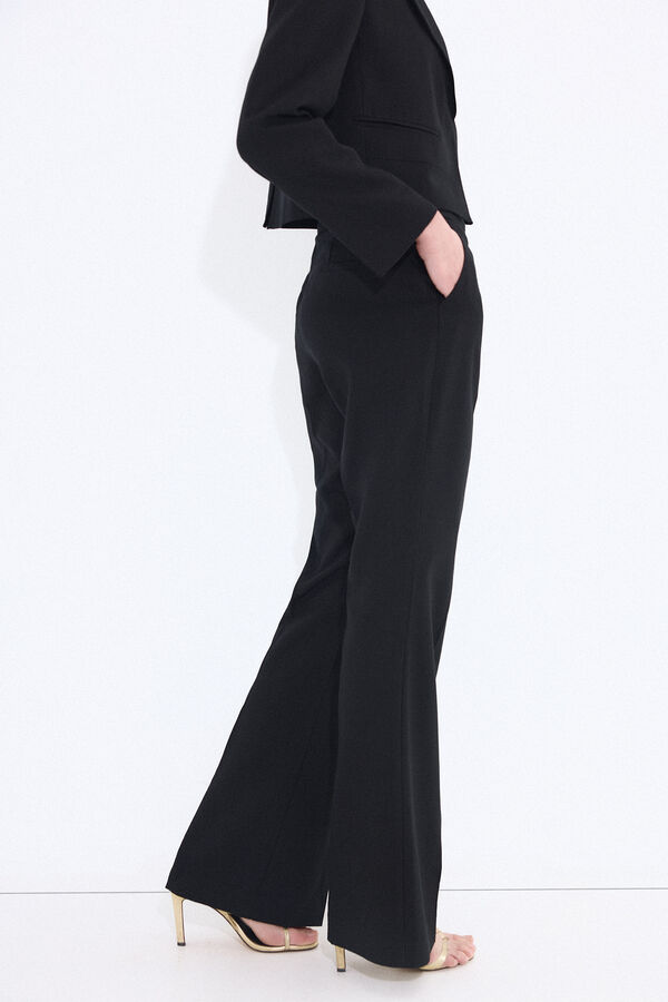 Pedro del Hierro Black flare trousers Black
