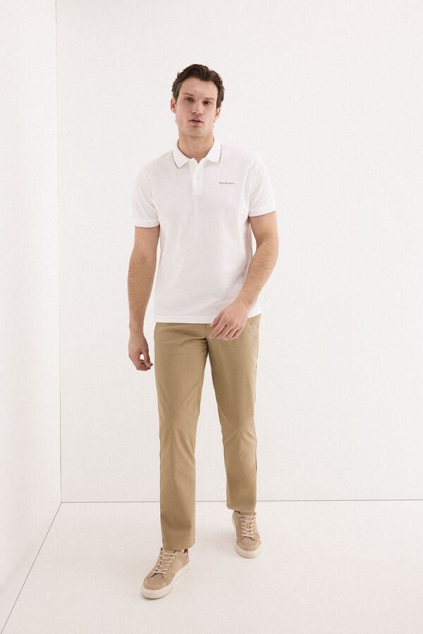 Pedro del Hierro Polo shirt with logo tips White