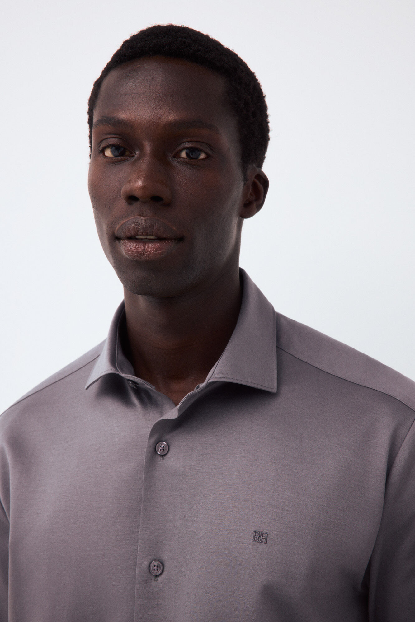 Pedro del Hierro Plain jersey-knit shirt
