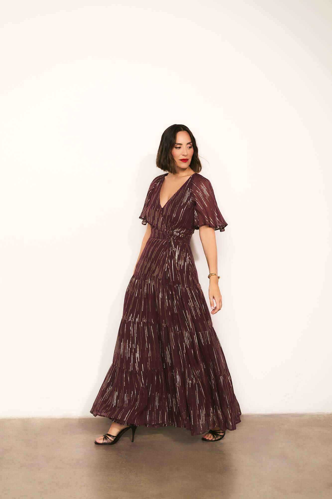 TFP by Tamara Falc&oacute; Georgette dress with lurex