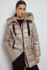 Pedro del Hierro Parka tecnica contrastes Beige