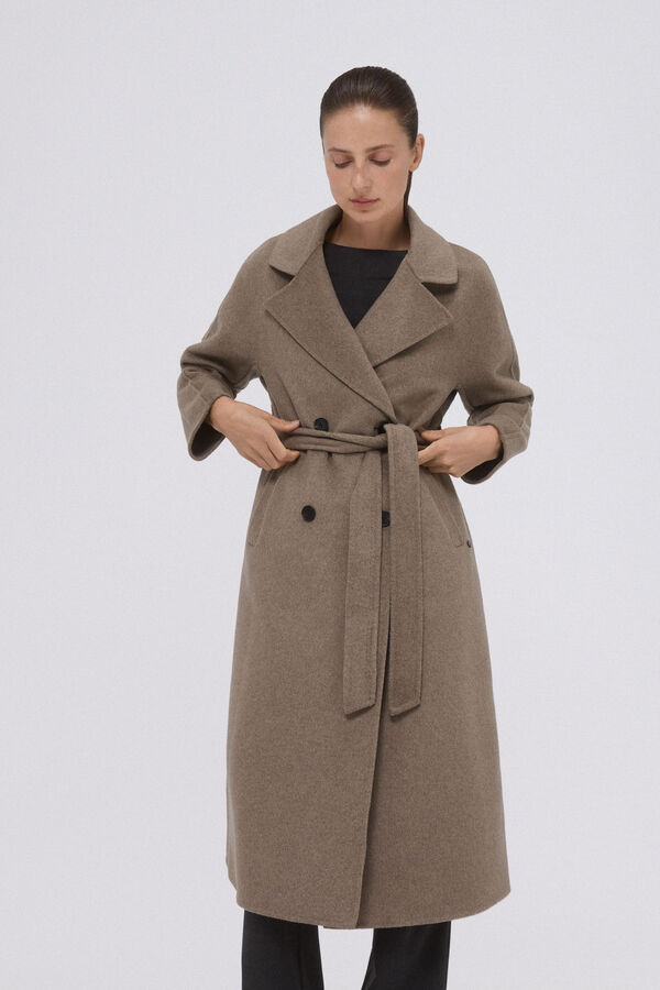 Pedro del Hierro Abrigo bat&iacute;n doubleface Gris