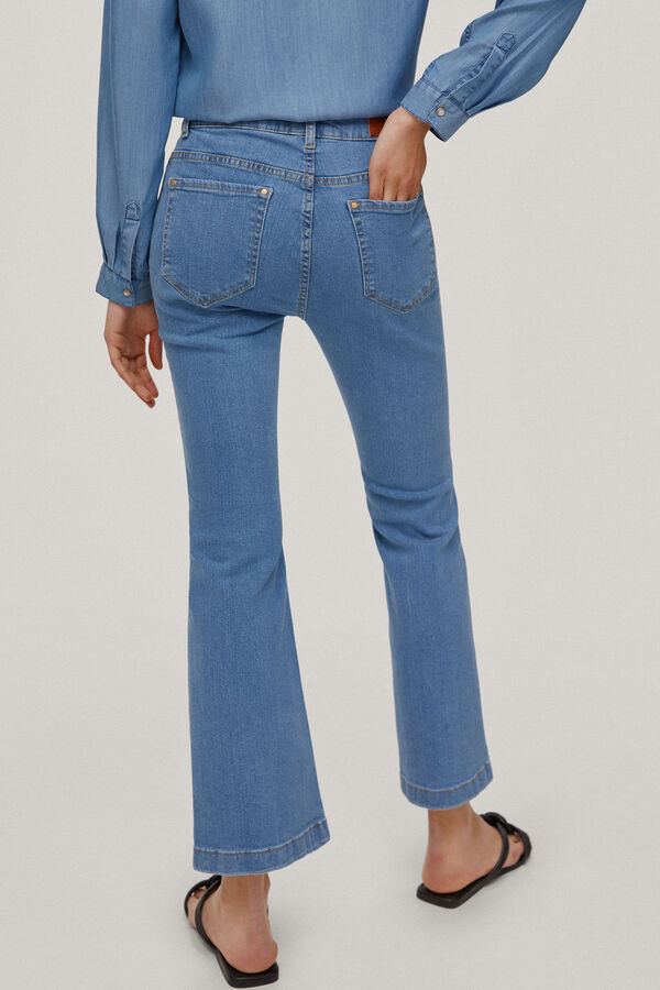 Pedro del Hierro Jeans 5 bolsos flare fit cropped Azul