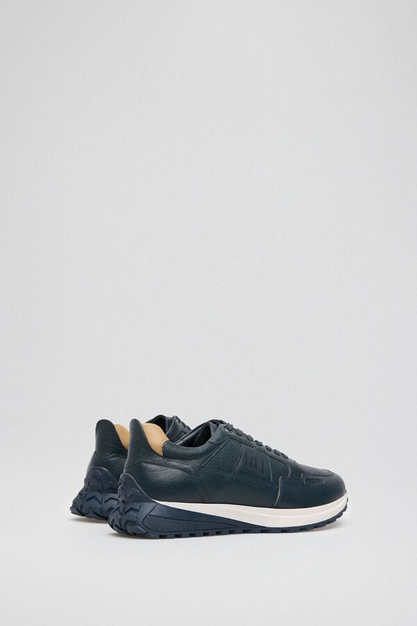 Pedro del Hierro Leather sneakers Blue