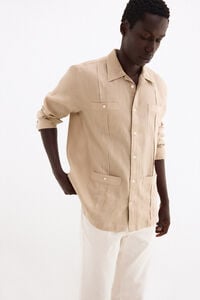 Pedro del Hierro Linen Guayabera shirt