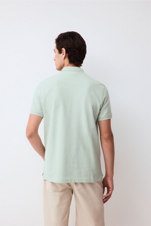 Pedro del Hierro Piqu&eacute; slim fit polo shirt Blue